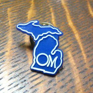 Michigan USA State OM Vintage Lapel Pin